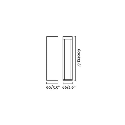 Faro Cerler LED column exterior light IP65