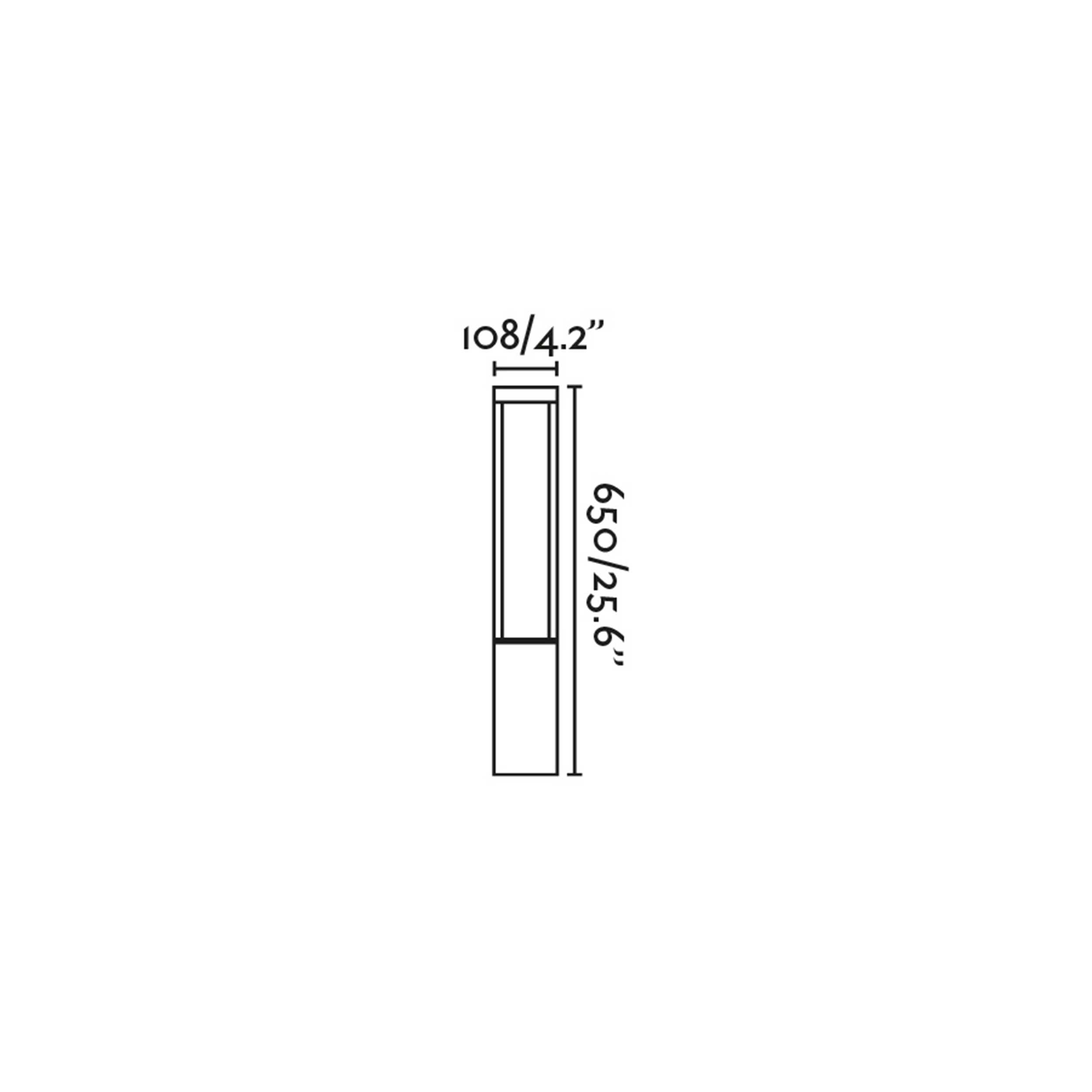 Faro Agra LED column exterior light IP55