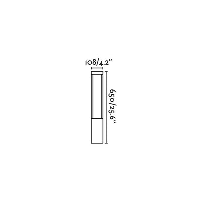 Faro Agra LED column exterior light IP55
