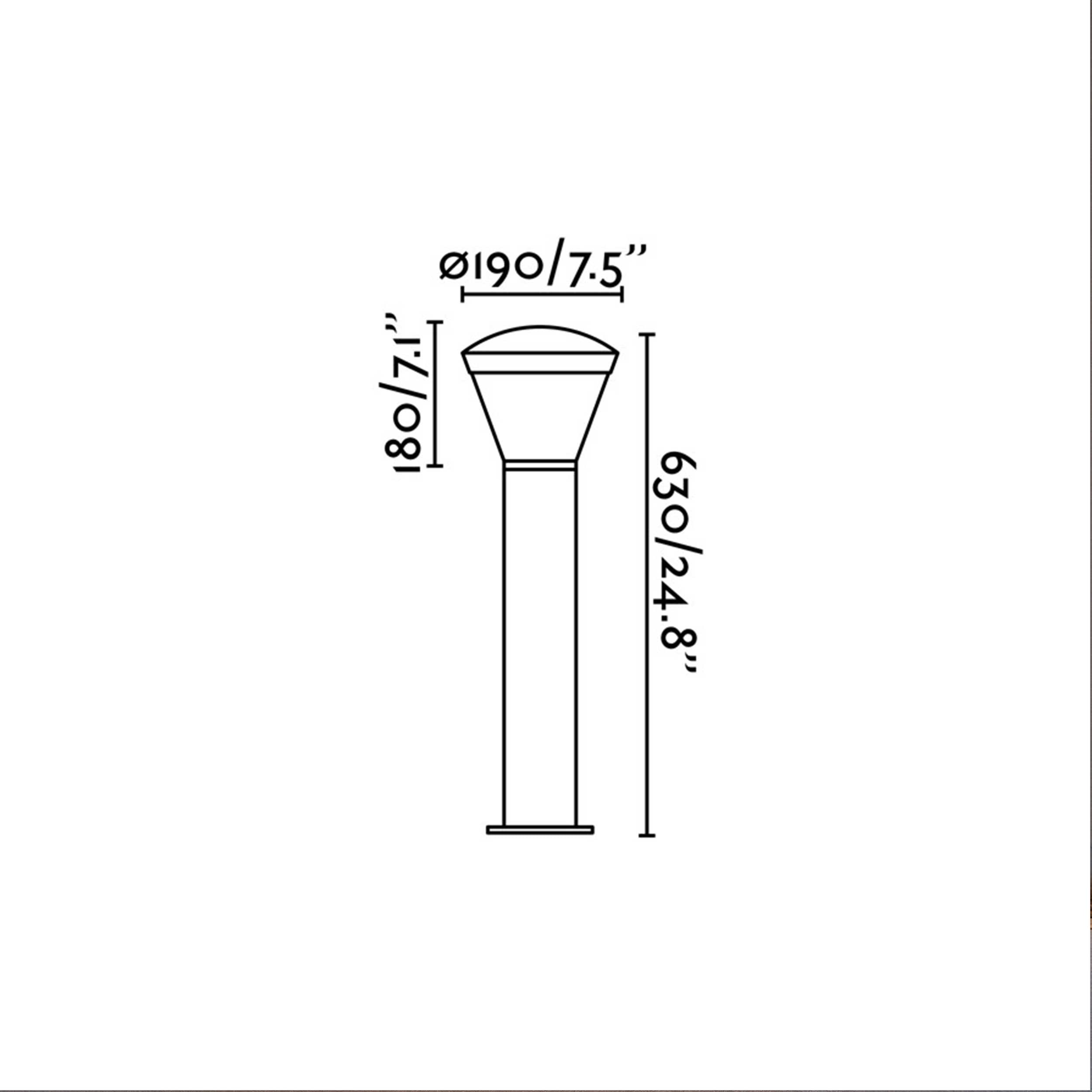 Faro Shelby LED column exterior light IP54
