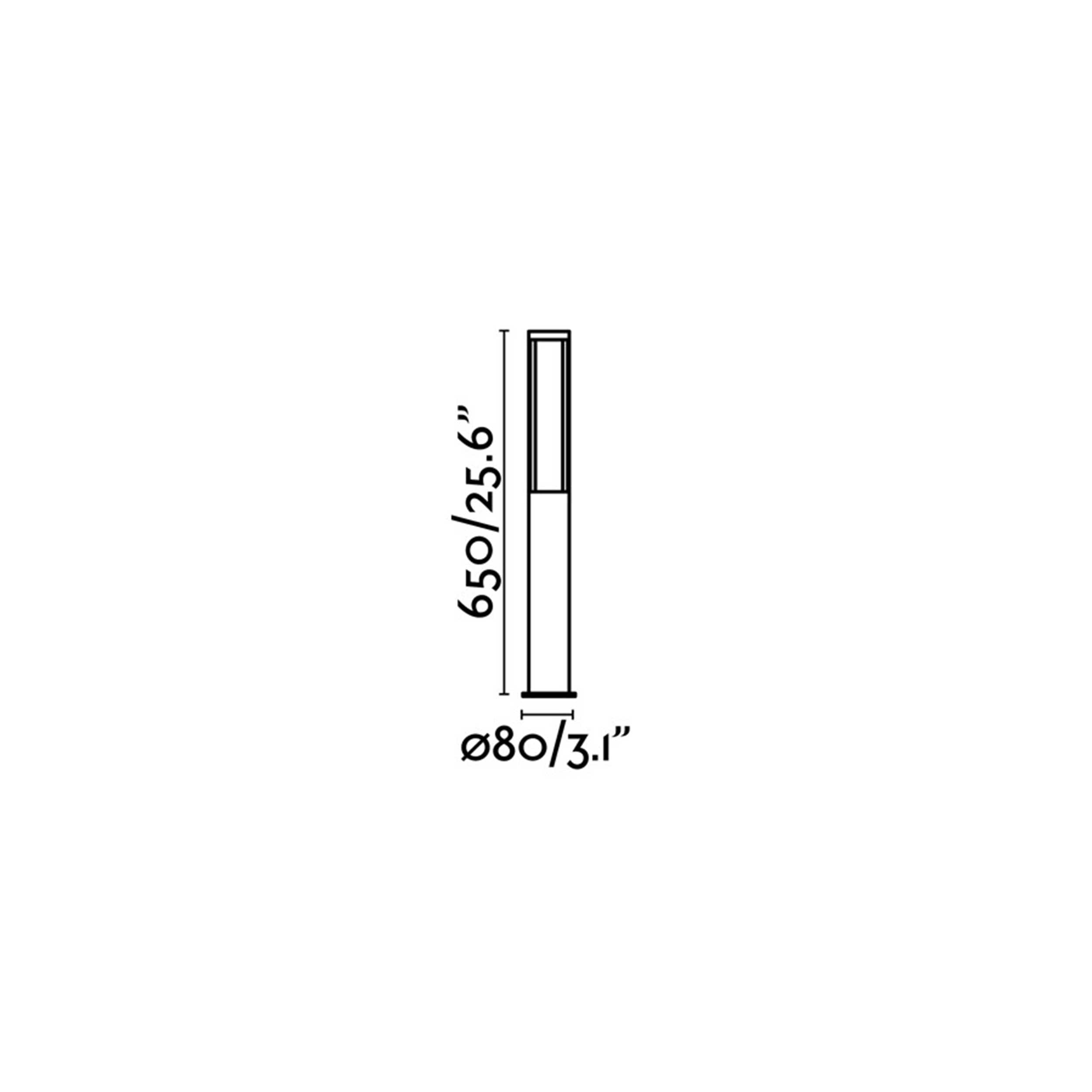 Faro Logar LED column exterior light IP54