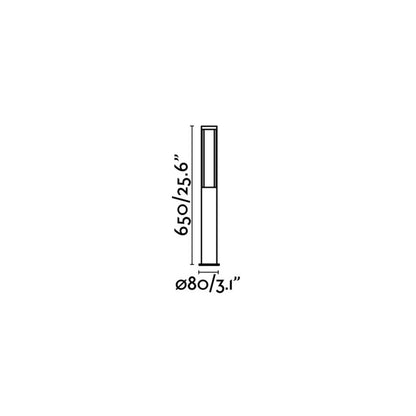 Faro Logar LED column exterior light IP54