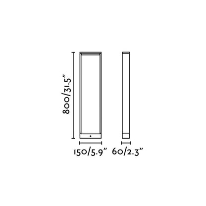 Faro Alp LED column exterior light IP54