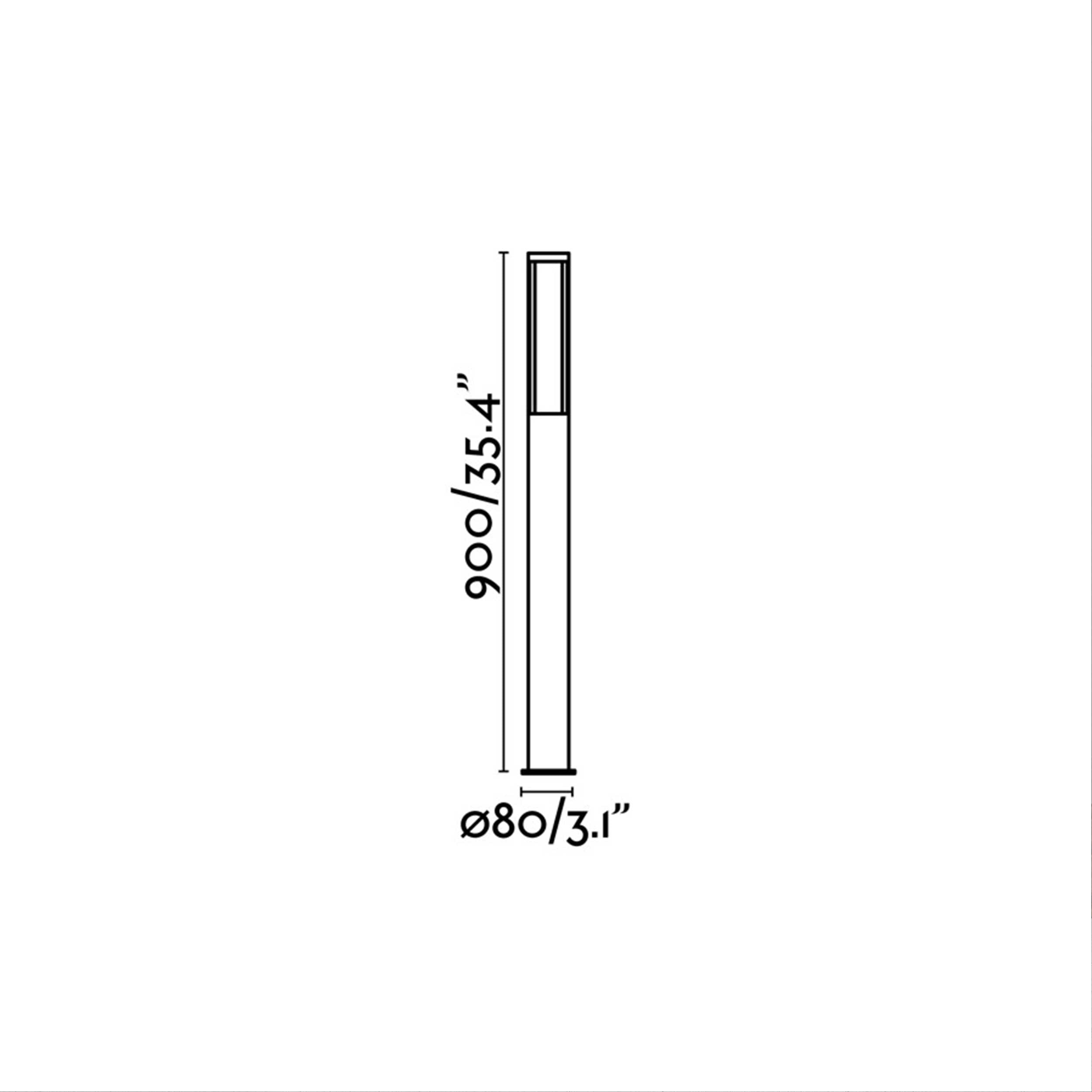 Faro Logar LED column exterior light IP54