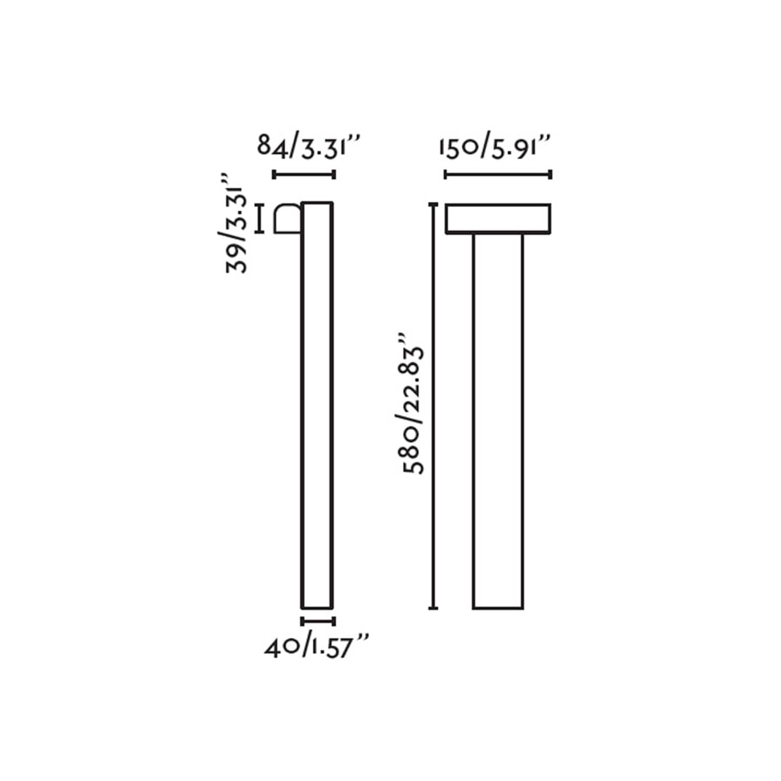 Faro Balic LED column exterior light IP65