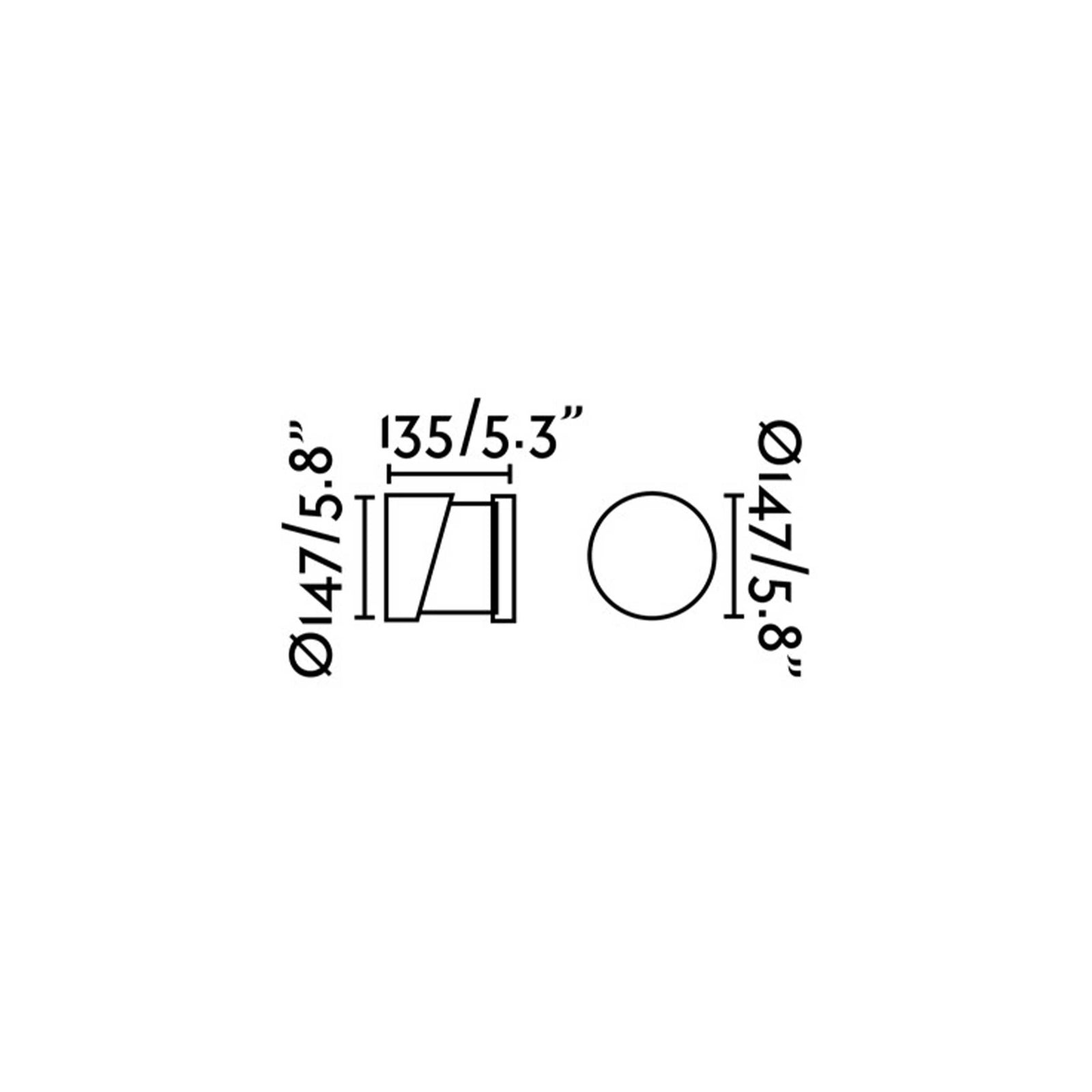 Faro Block E27 exterior wall light IP65