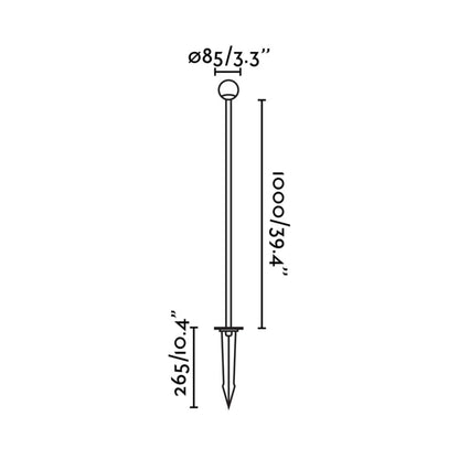 Faro Cuca LED column exterior light IP65 24V