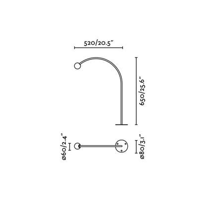 Faro Cuca LED column exterior arc light IP65 24V