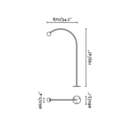 Faro Cuca LED column exterior arc light IP65 24V