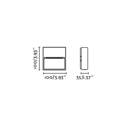 Faro Dune LED square exterior light IP65