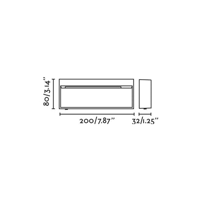 Faro Dune LED rectangular exterior light IP65