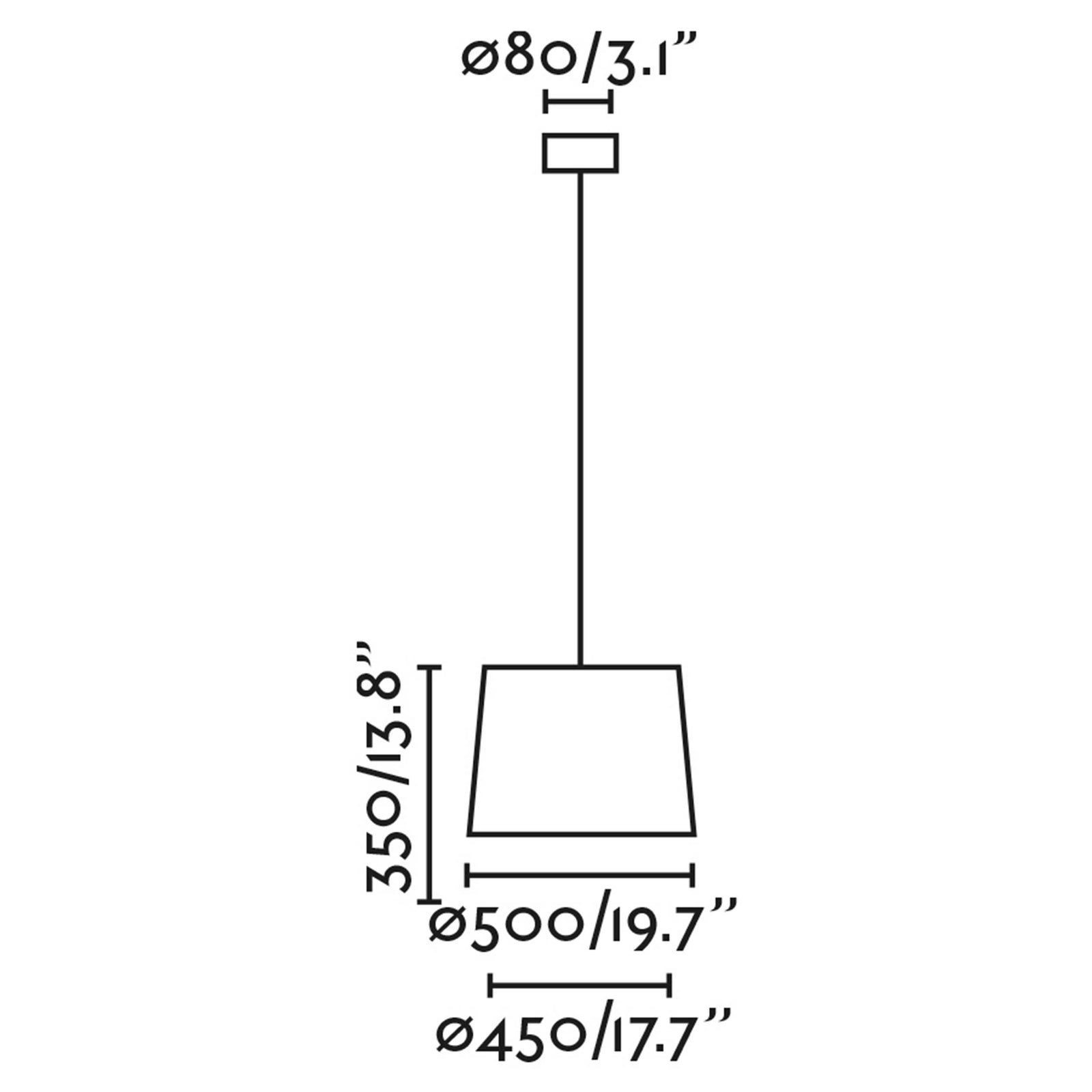 Faro Samba E27 pendant light