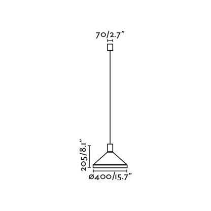 Faro Kombo 400 E27 závěsné svítidlo