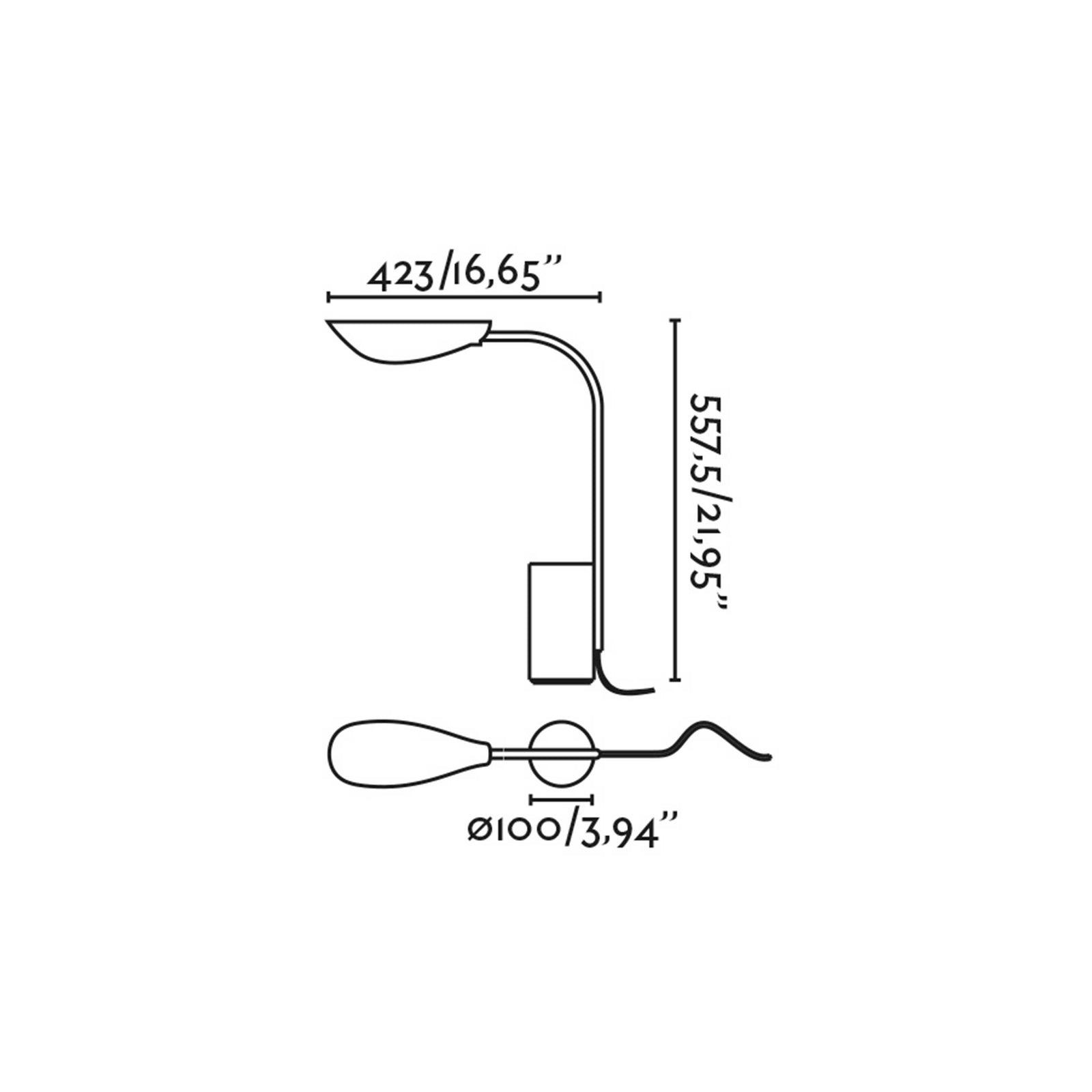 Faro Berni E27 table light