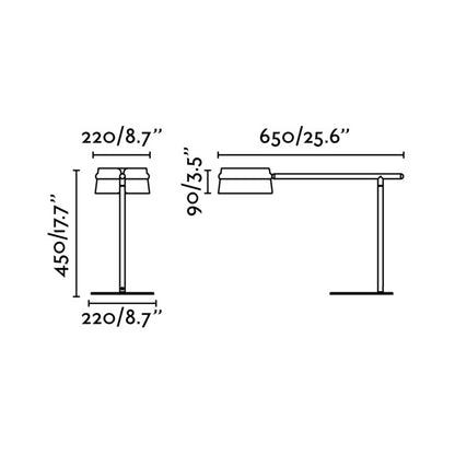 Faro Loop LED stolní stmívatelné svítidlo