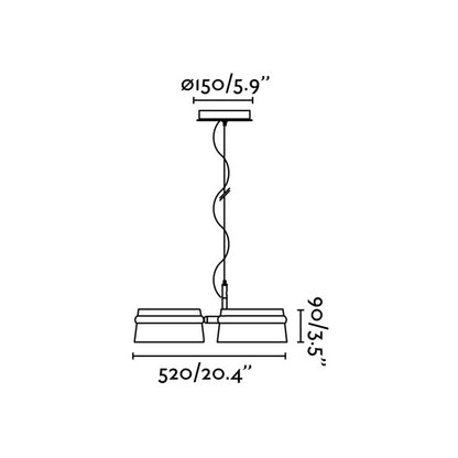 Faro Loop LED závěsné svítidlo