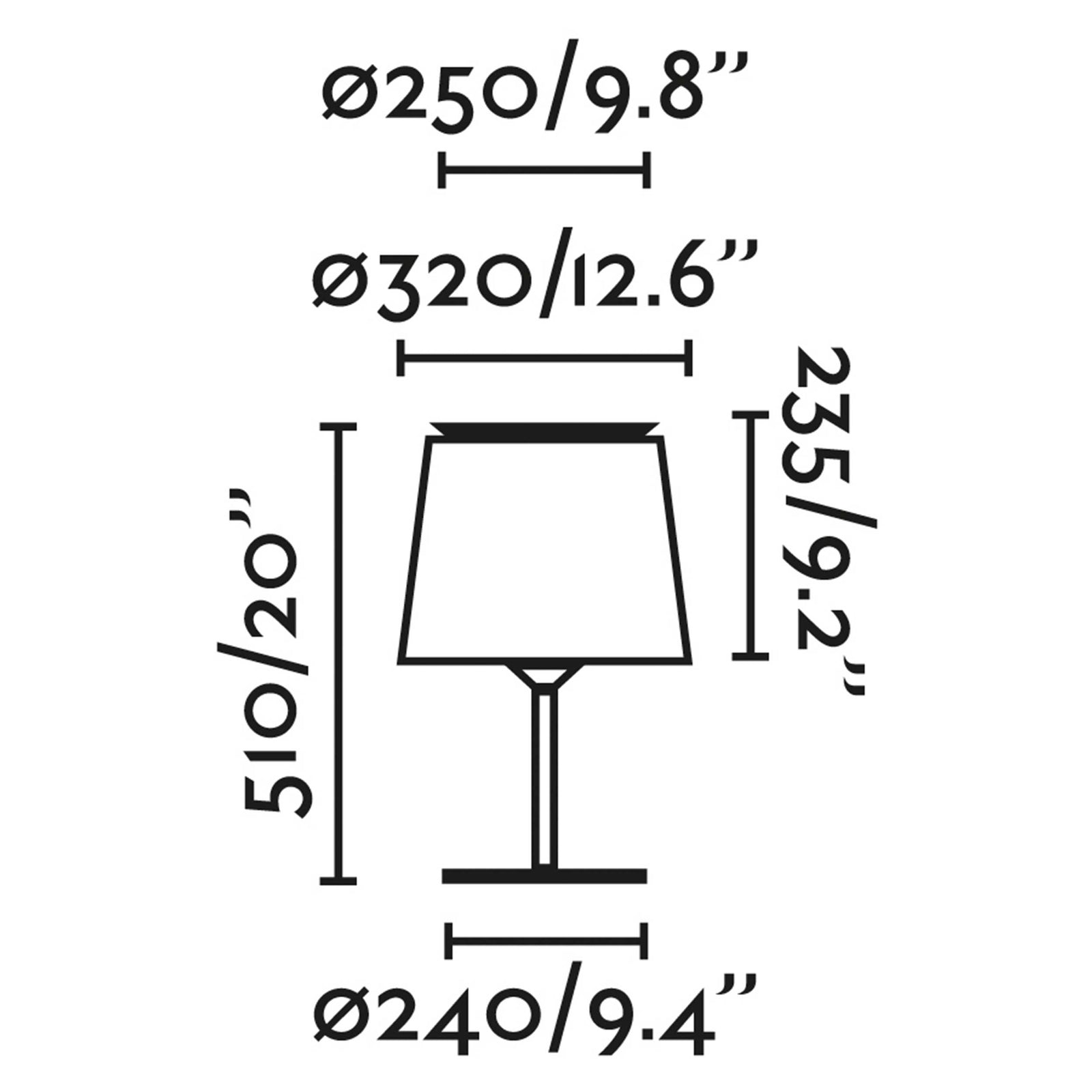 Faro Berni E27 table light