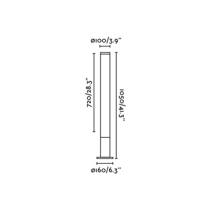 Faro Tura LED column exterior light IP65