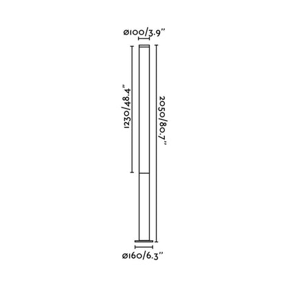 Faro Tura LED column exterior light IP65