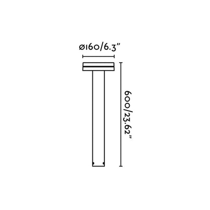Faro Espot LED column exterior light IP65