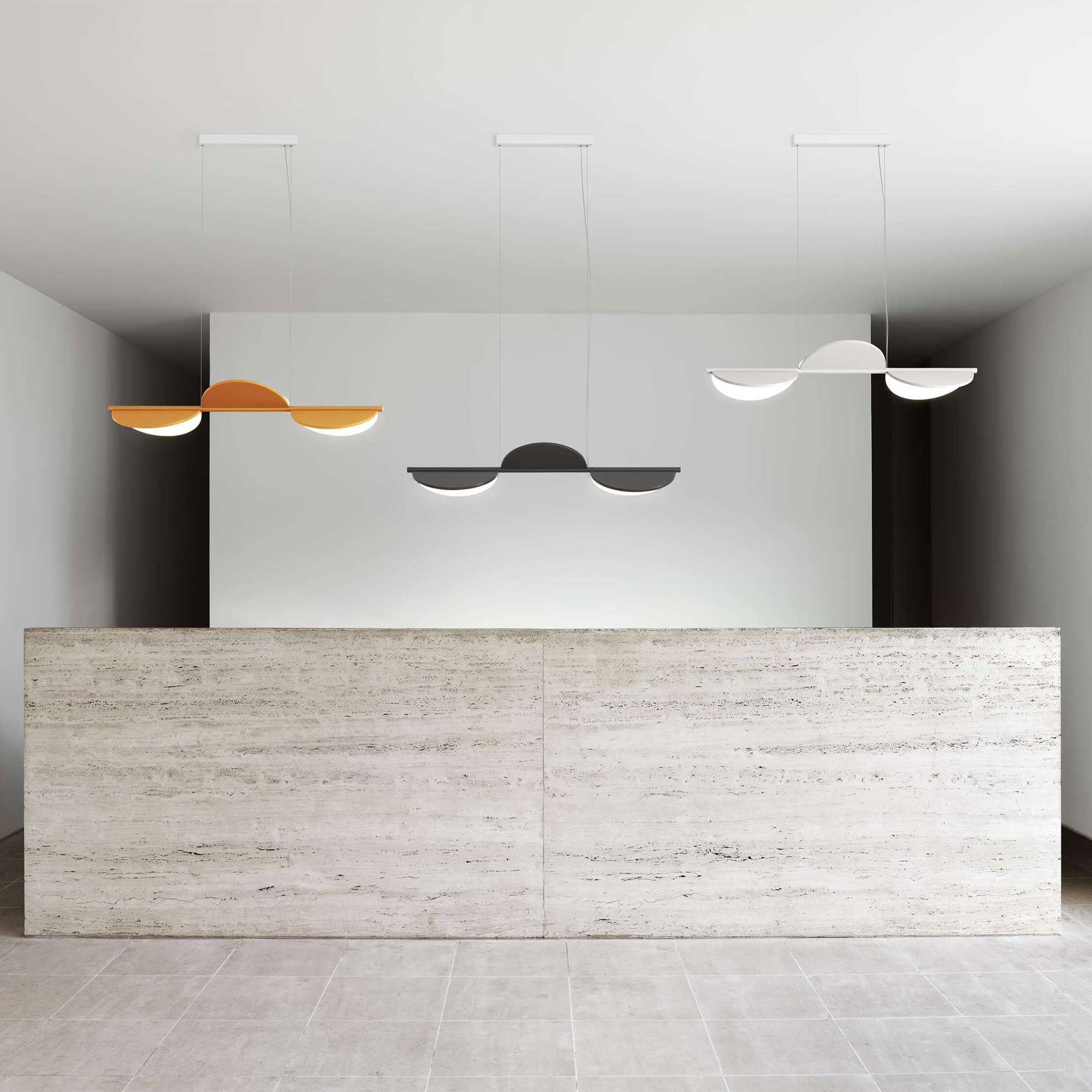 Flos Almendra LED lineární závěsné svítidlo