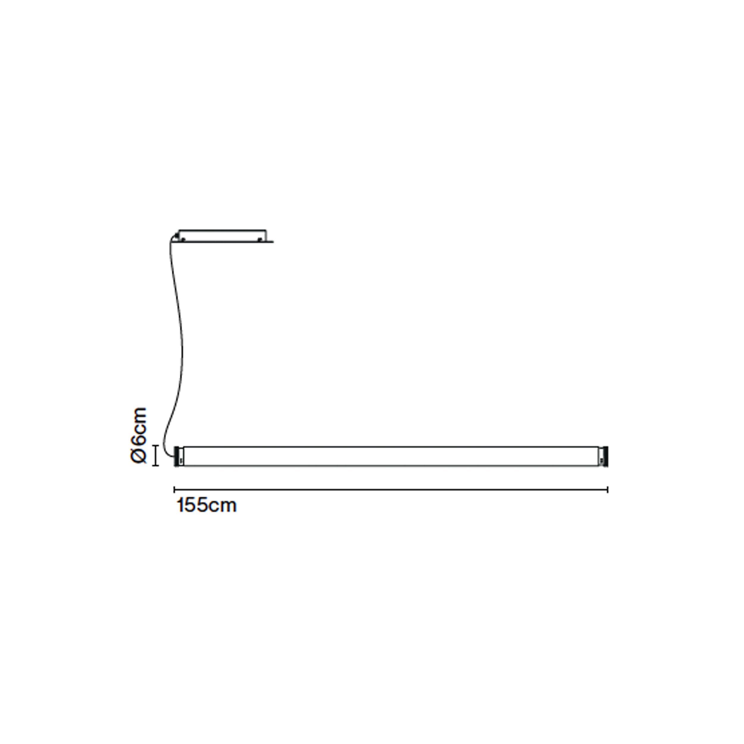 Marset Fris Pro LED 155 linear pendant light