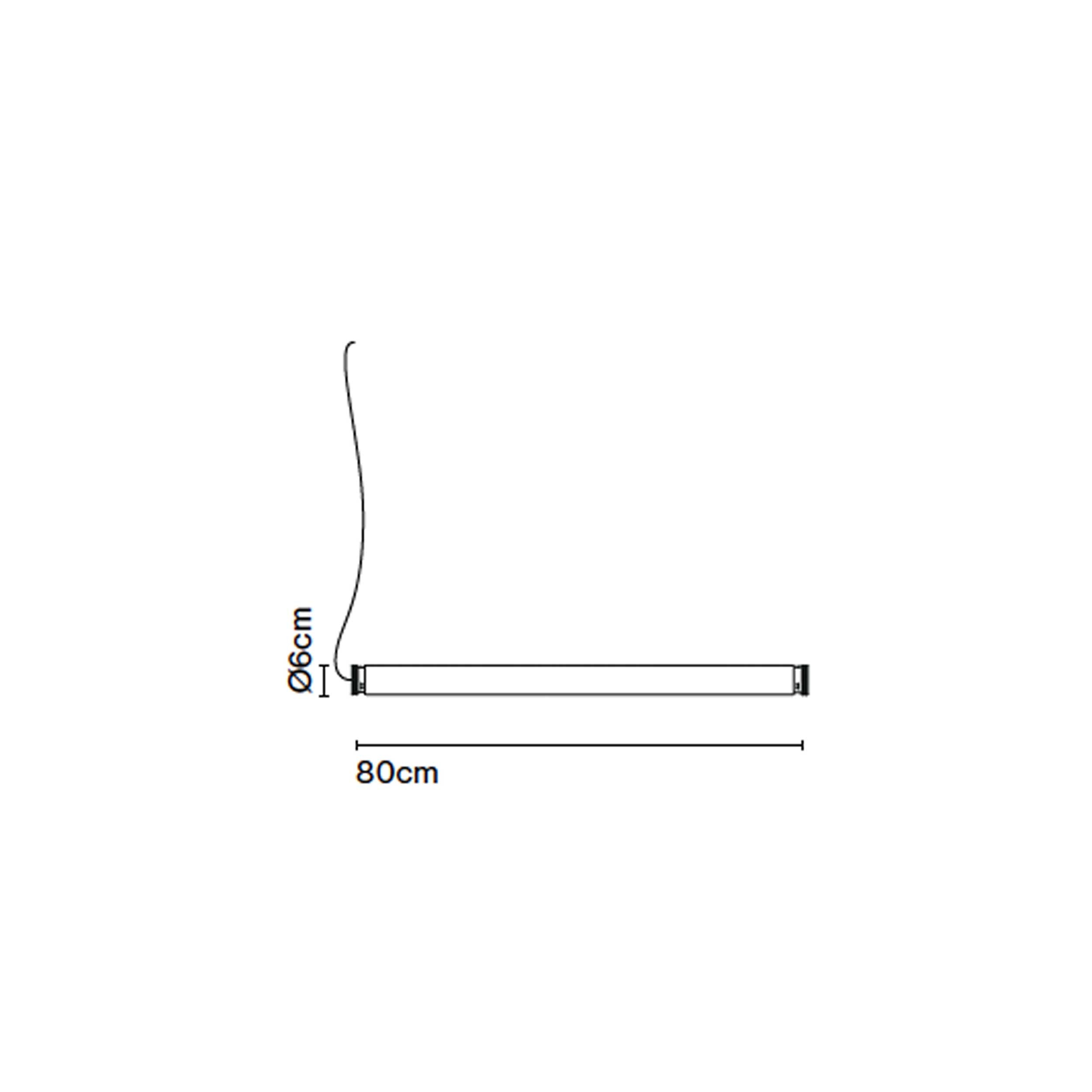 Marset Fris LED black wall light with cable