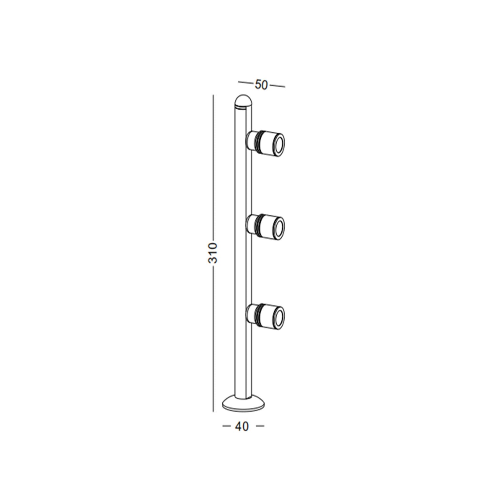 Cabinet LED table lamp for cabinet