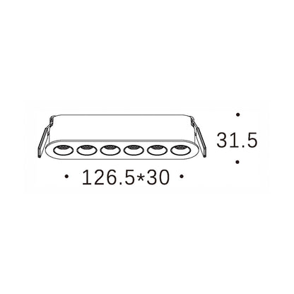 Mono LED zápustné svítidlo Ra>90
