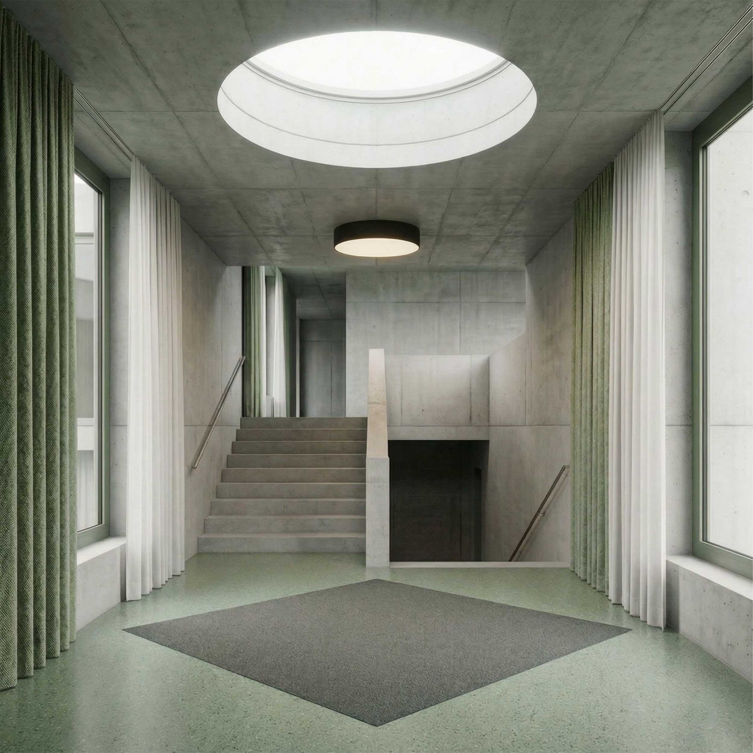 Axio LED circular surface-mounted light with adjustable CCT