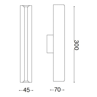 Ideal lux Dorica LED wall lamp