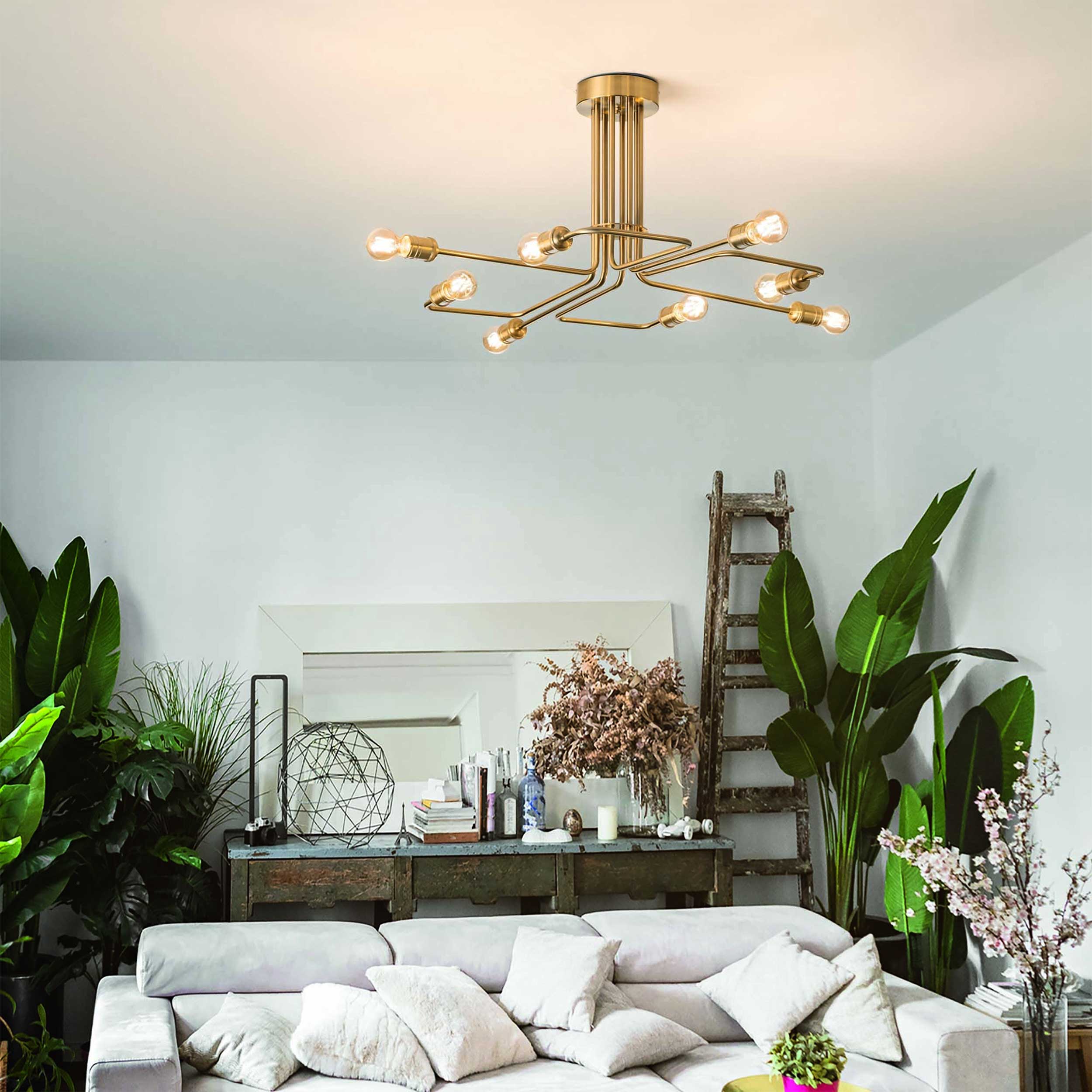 Ideal lux Triumph E27 pendant linear luminaire