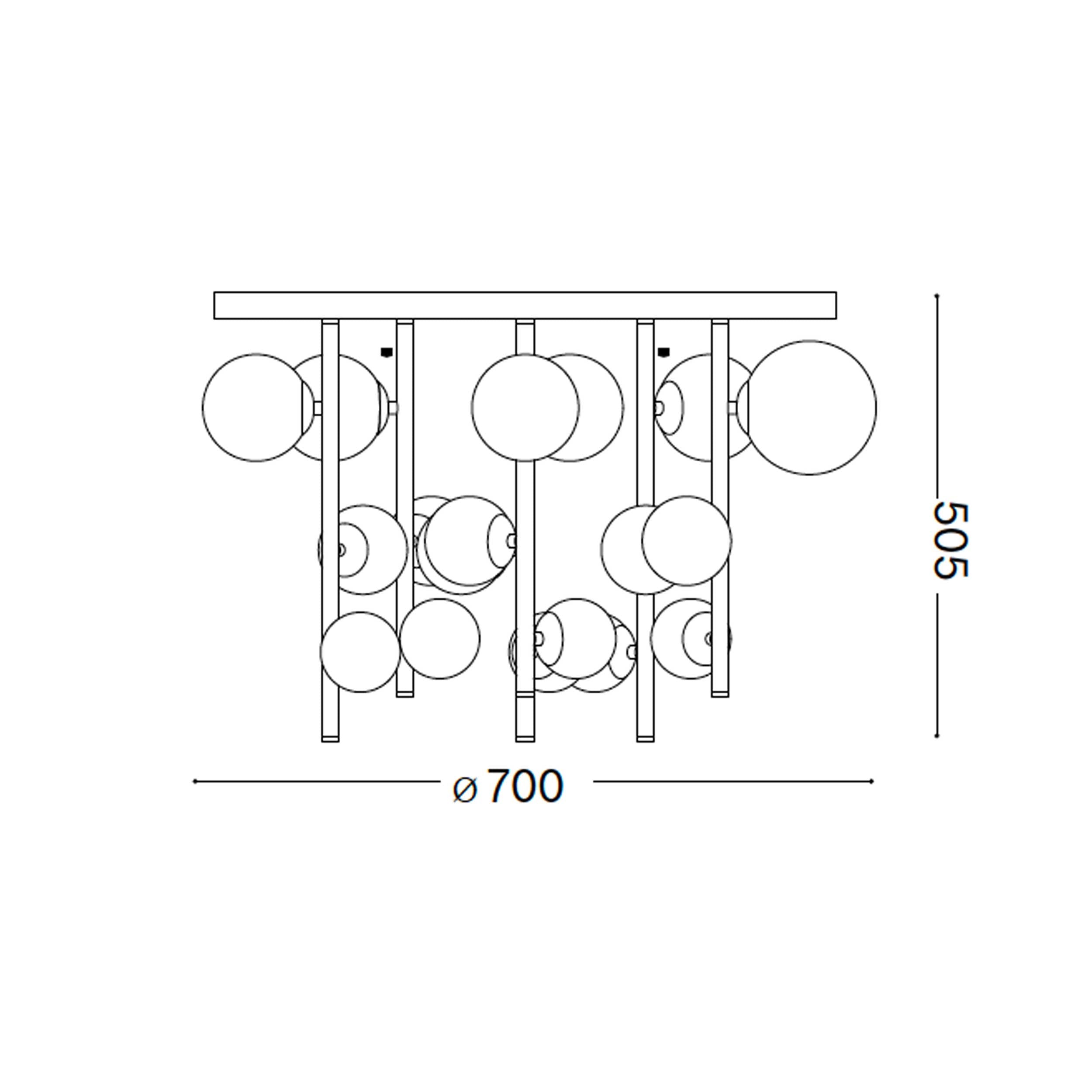 Ideal lux Perlage G9 pendant ceiling luminaire