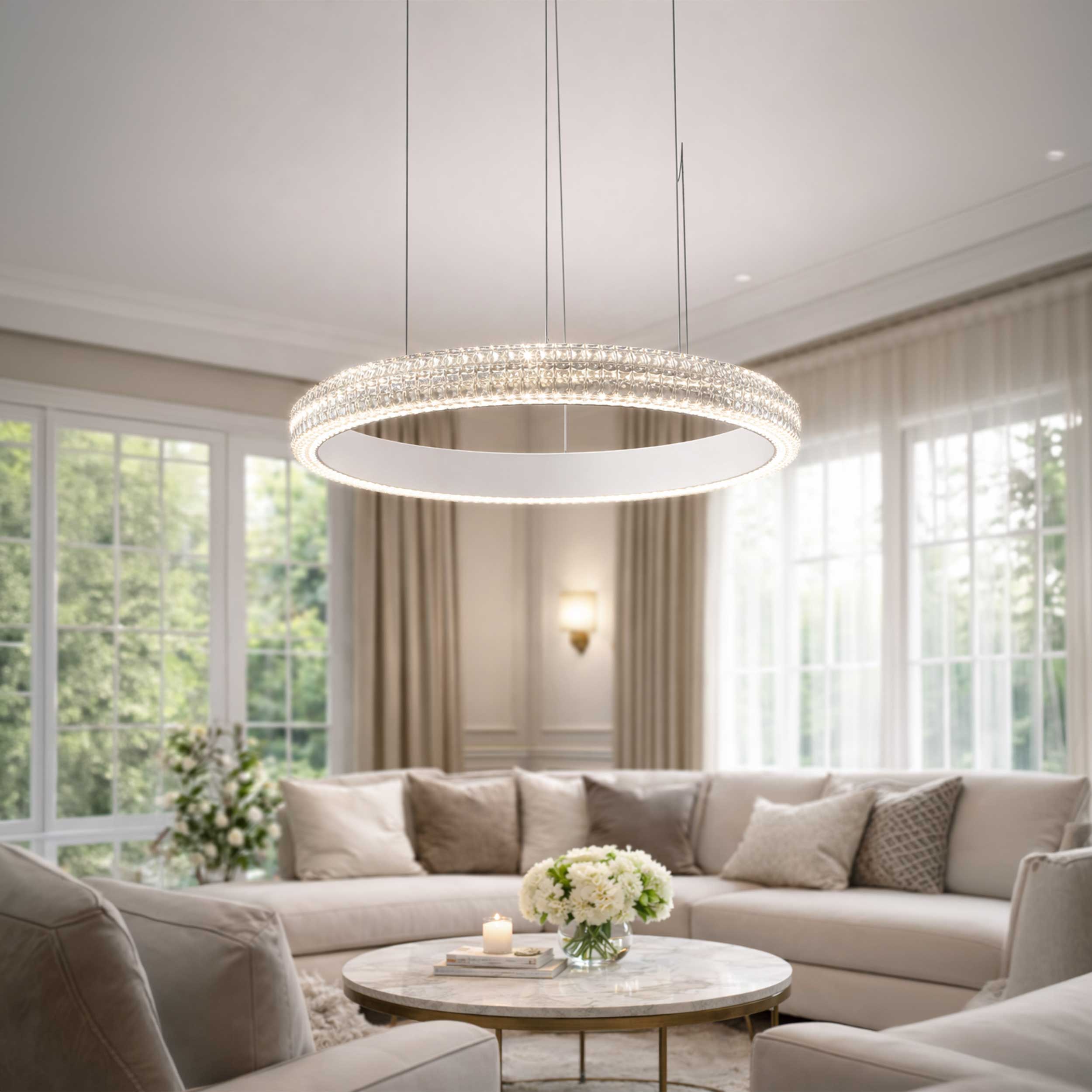 Ideal lux Miracle LED pendant linear luminaire