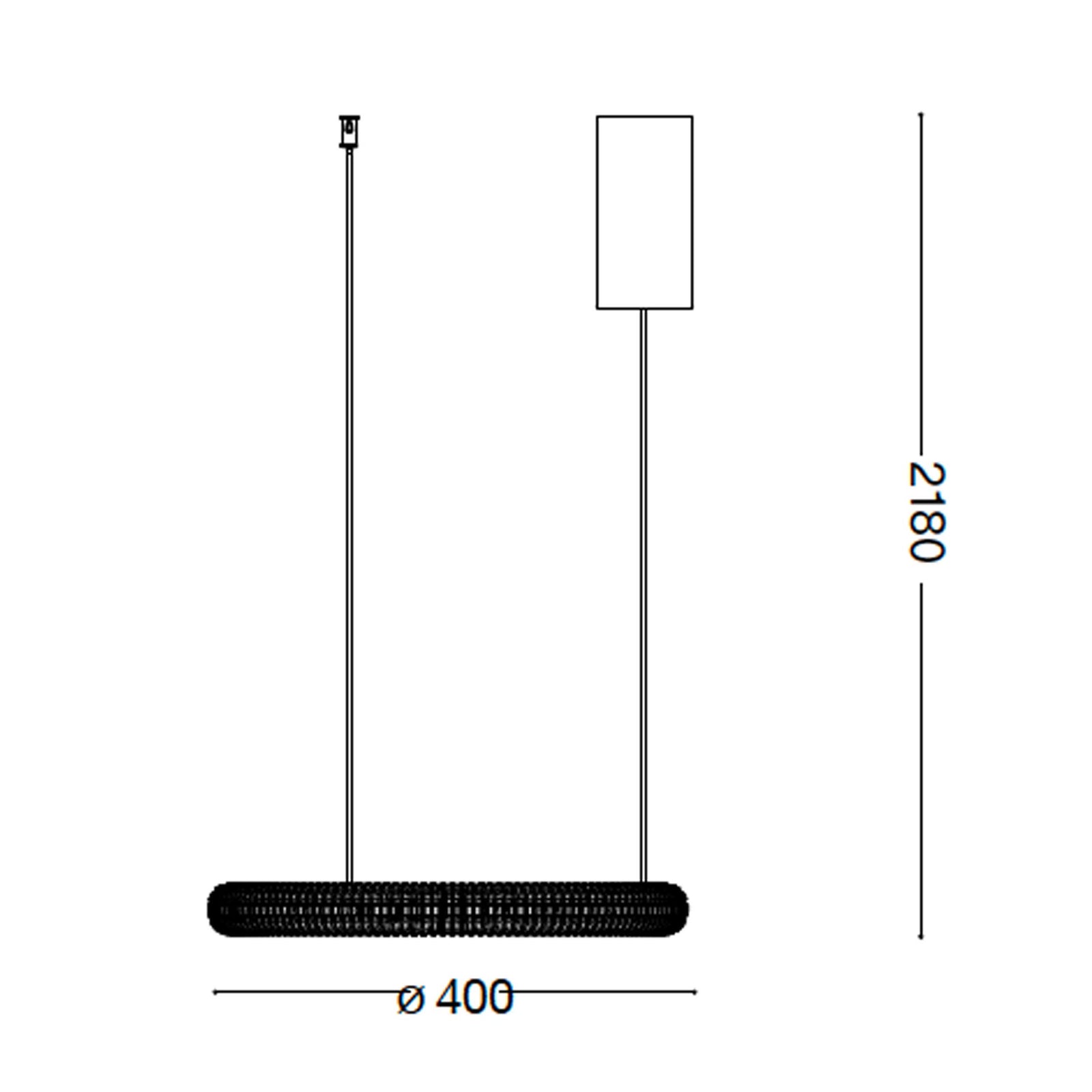 Ideal lux Miracle LED pendant linear luminaire