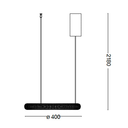 Ideal lux Miracle LED pendant linear luminaire