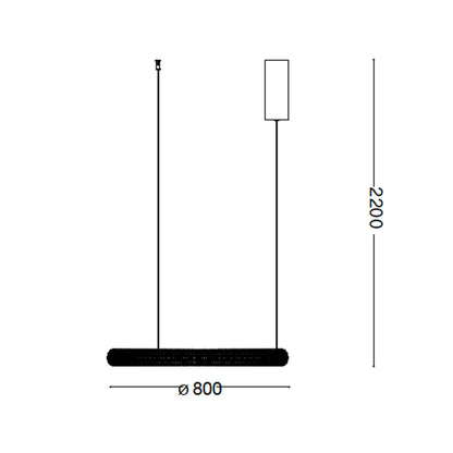 Ideal lux Miracle LED pendant linear luminaire