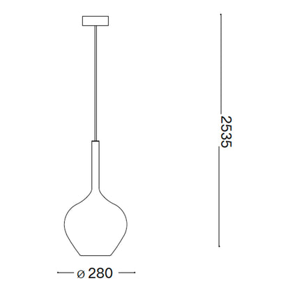Ideal Lux Kalique E27 závěsné svítidlo