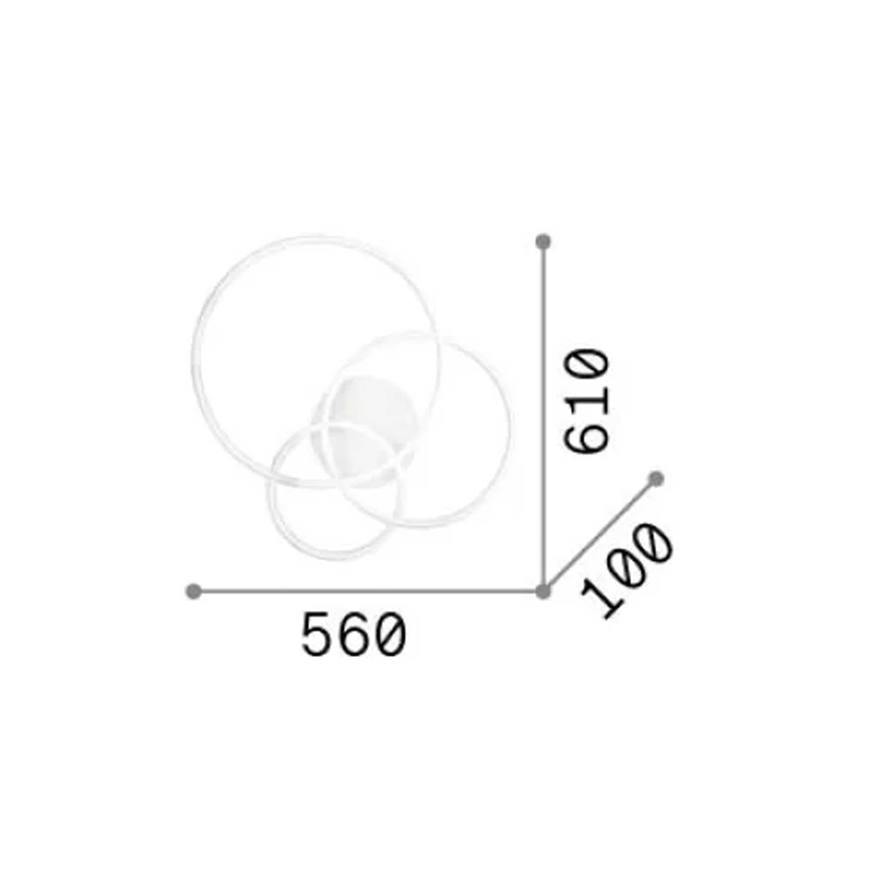 Ideal lux Frame LED stropní svítidlo