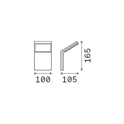 Ideal lux Style LED nástěnné venkovní svítidlo IP54
