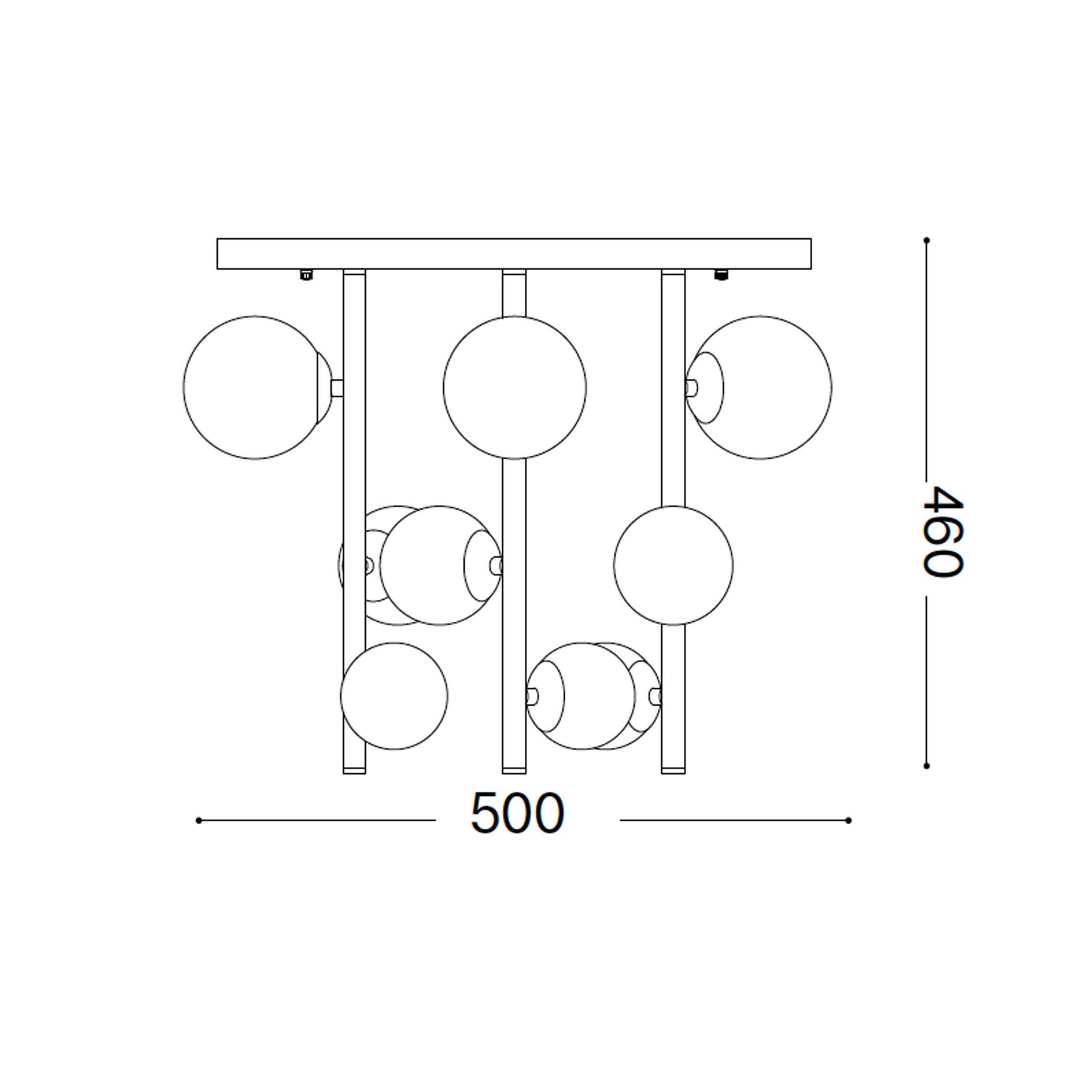 Ideal lux Perlage G9 pendant ceiling luminaire