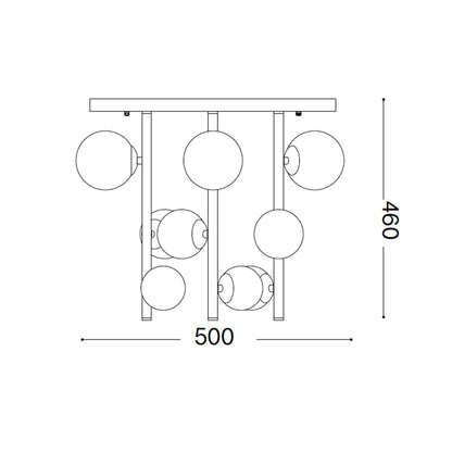 Ideal lux Perlage G9 pendant ceiling luminaire