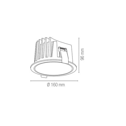 Intec Quantum LED zápustné svítidlo IP44