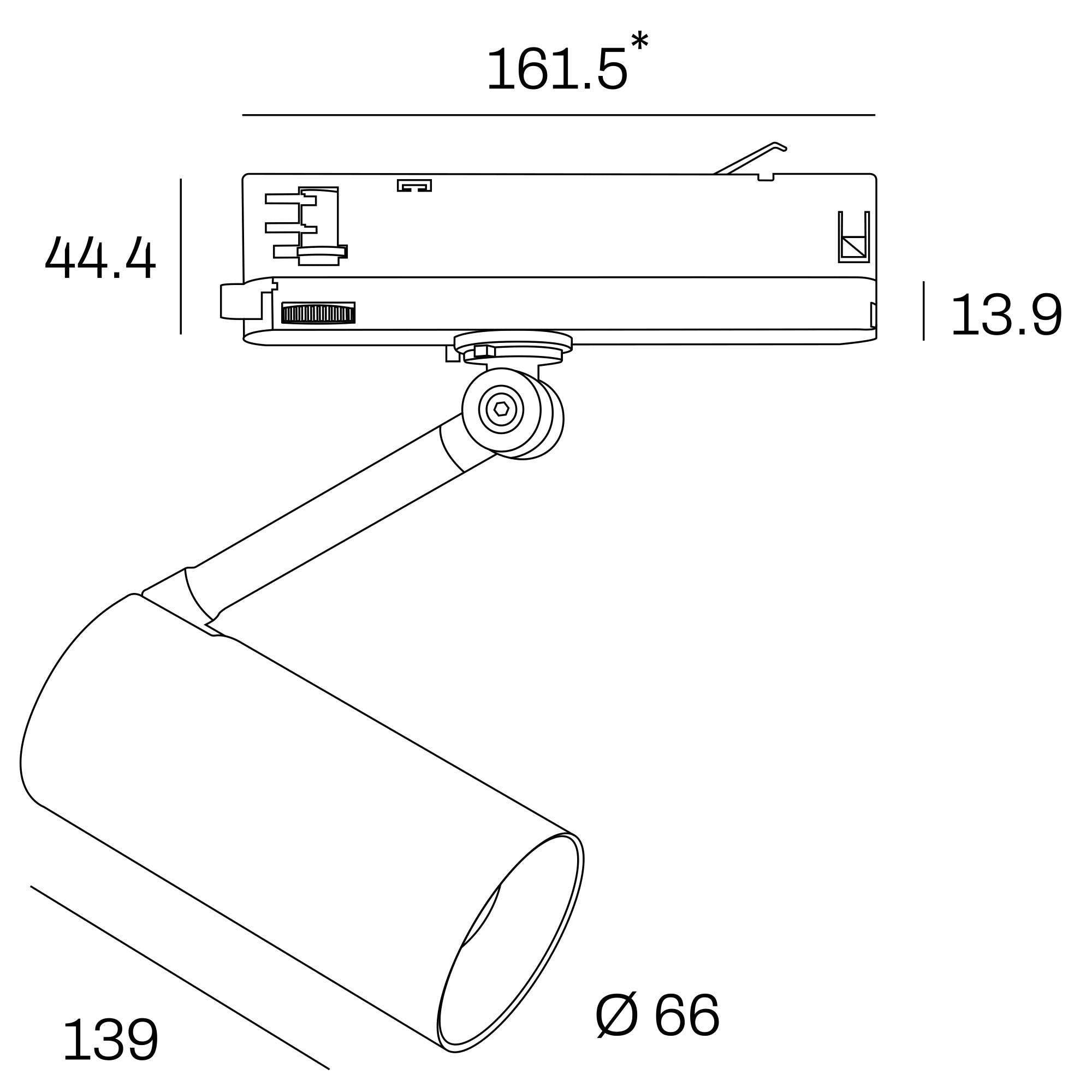 Internova Liberta LED svítidlo pro 3F lištu CRI80