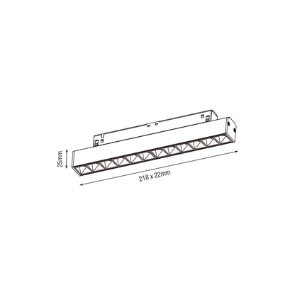 KARIZMA luce Linea Lente LED svítidlo pro 48V lištu bílé