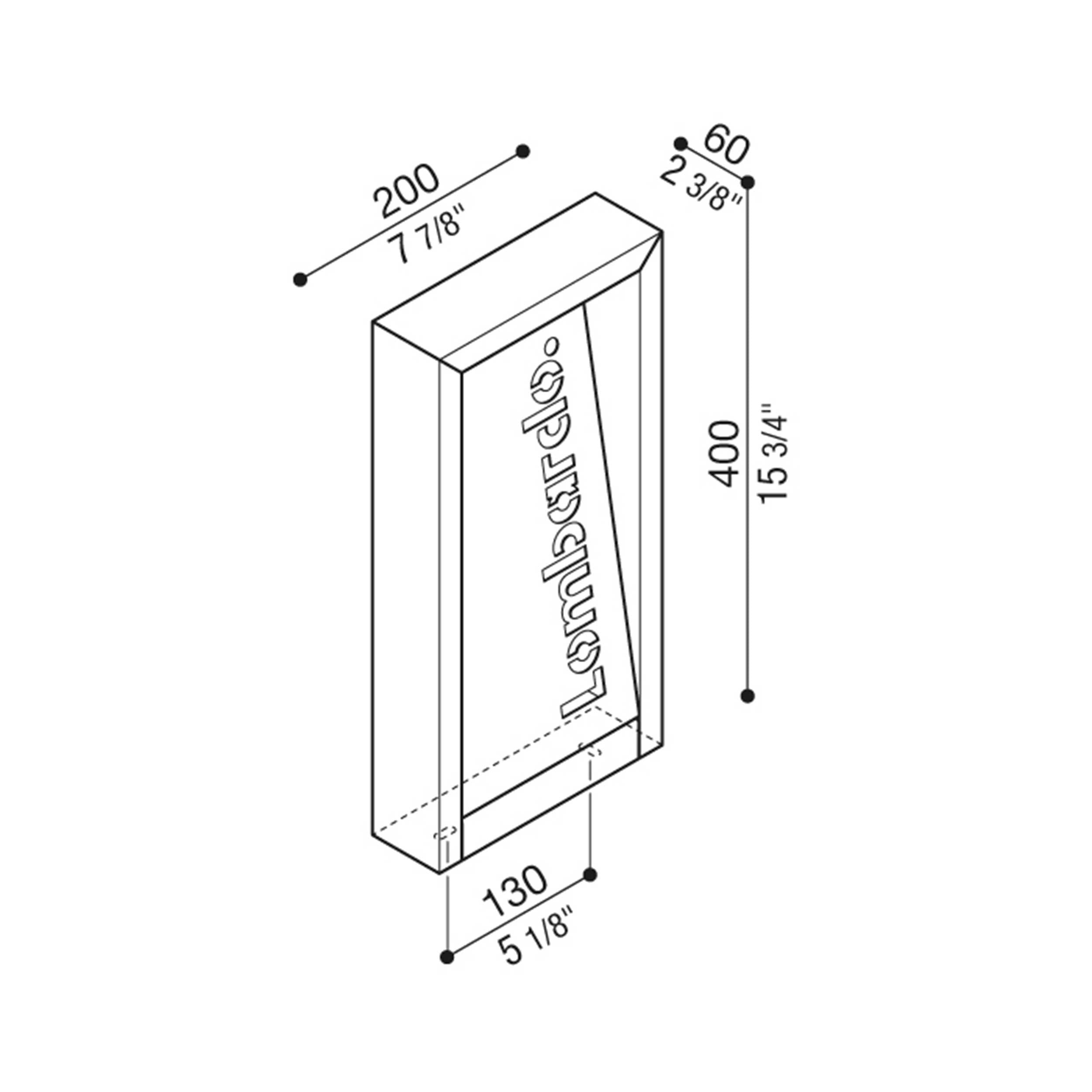 Lombardo Arke FULL Code LED exterior column light IP66 24V