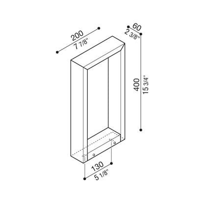 Lombardo Arke LED exterior column light IP66 24V
