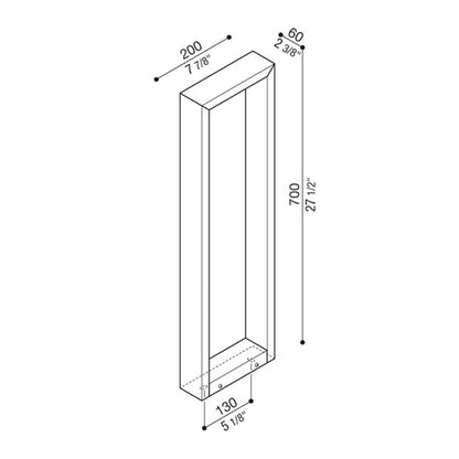 Lombardo Arke LED exterior column light IP66 24V