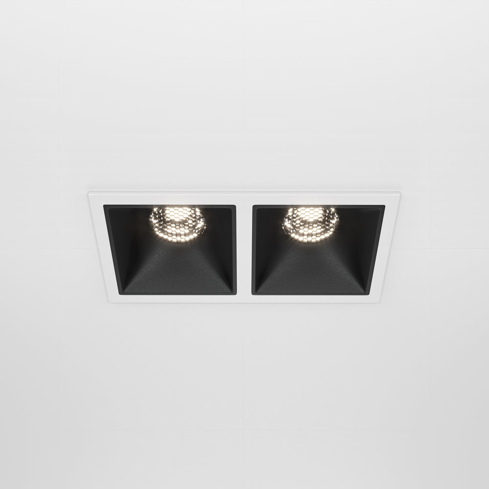 Maytoni Alfa LED 10W 36° recessed square light black
