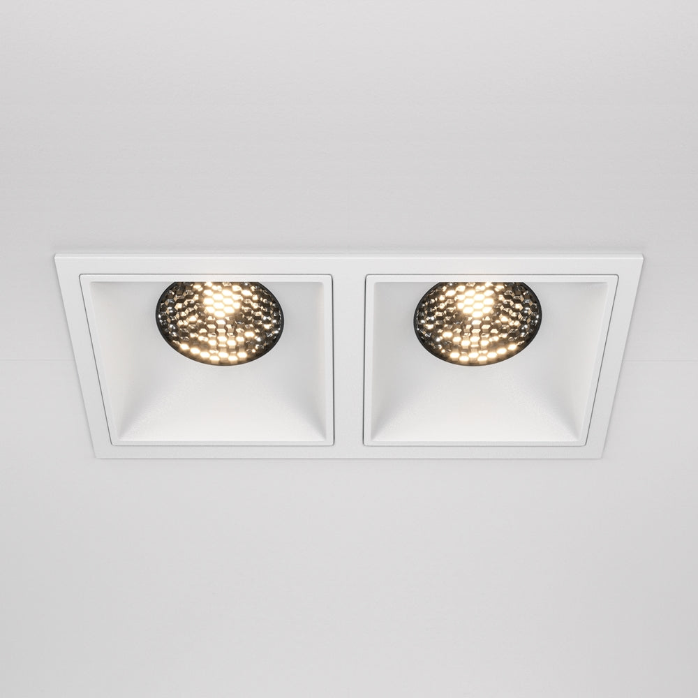 Maytoni Alfa LED 15W 36° recessed square light white